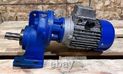 0.75kW 1HP 3-Phase AC Electric Motor Straight Gearbox 237RPM Gear Motor Reducer