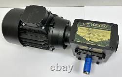 0.75kW 3-Phase Gearbox Electric Motor 35RPM Gear Head 25mm Shaft