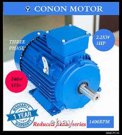 2.2kwith3hp 1400 rpm 24mm shaft Electric motor three phase reduced Frame 90