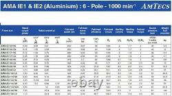 3 Phase Aluminium Electric Motor 0.25kW 0.33Hp 900rpm 71 Frame 6 Pole IE1 B3