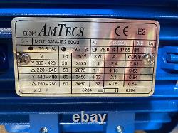 3 Phase Electric Motor 2800rpm Amtech Ama-ie2 80g 240v 440v 3ph 1.1kw