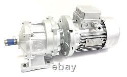 3-Phase Electric Motor Straight Gearbox 0.37kW Gear Reducer 105RPM