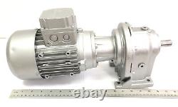 3-Phase Electric Motor Straight Gearbox 0.37kW Gear Reducer 137RPM (New motor)