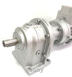 3-Phase Electric Motor Straight Gearbox 0.37kW Gear Reducer 137RPM (New motor)