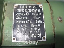 3 Phase Induction Motor Electric. New. 1.5 / 2 HP