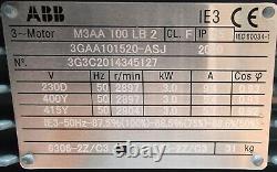 ABB M3AA100L 3KW 2897RPM 2POLE B3 FOOT MOUNTED Electric Motor 3ph 50hz 230/400v