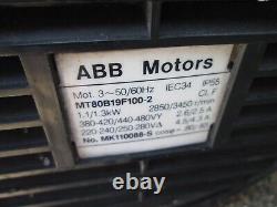 ABB MOTORS 3 Phase Three Phase Electric Motor with Switch, USED