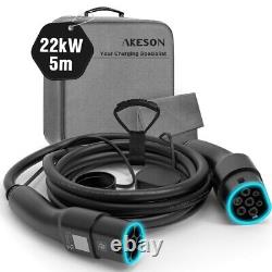 AKESON Type 2 Charging Cable for Electric Cars 22kW, 5M, Three-Phase, 32A