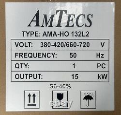 Amtecs 15kw Electric Motor- Reduced Frame 132 Frame 2 Pole