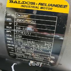 Baldor Electric Motor Cm3558t 2hp 1750rpm 145tc 208/230/460v 3 Ph Tefc New $269