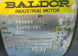 Baldor VM3534 Electric 0.33 HP 3 Ph Motor with Boston Gear 101 Ratio Gear Reducer
