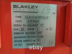 Blakley 20 KVA three phase 110 volt Electrical Site tools Transformer £425+vat
