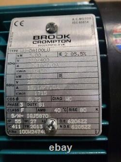 Brook Crompton 3kw 3ph 4 pole Electric Motor B3 IP55