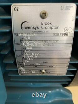 Brook Crompton 4kw 3phase 400v 960rpm 8pole industrial electric motor