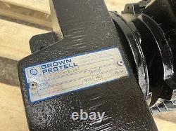 Brown Pestell 1.1kW 3-Phase Electric Motor Gearbox Gear Reducer 40RPM