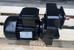 Brown Pestell 1.1kW 3-Phase Electric Motor Gearbox Gear Reducer 40RPM
