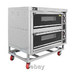 Commercial Pizza Baking Oven Large Twin Deck Three Phase Electric 12x10 6.6kW