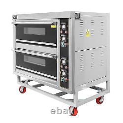 Commercial Pizza Baking Oven Large Twin Deck Three Phase Electric 12x10 6.6kW