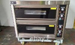 Commercial Pizza Baking Oven Large Twin Deck Three Phase Electric 12x10 B1572
