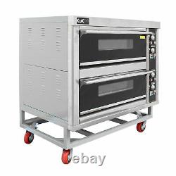 Commercial Pizza Baking Oven Large Twin Deck Three Phase Electric 12x10 B1591