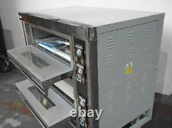 Commercial Pizza Baking Oven Large Twin Deck Three Phase Electric 12x10 B1593