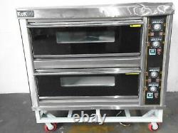 Commercial Pizza Baking Oven Large Twin Deck Three Phase Electric 12x10 B1610