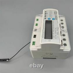Din rail energy meter kwh with over under 3 Phase 60A remote control wifi smart
