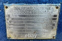 Eberhard Bauer 3-Phase Electric Motor Gearbox Gear Hollow Reducer 60RPM 784Nm