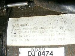 Electric motor hanning 3 phase