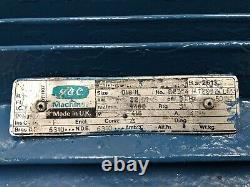 GEC 22kW 3-Phase AC Electric Motor 1460RPM 4-Pole B3 Foot D180L Cast Iron 415v