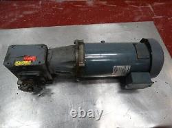 General Electric DC Motor 5BPA56RAG8A 1HP 1725RPM 90V 9.5A WithBoston Gearbox 81