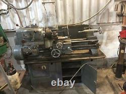 Harrison 11 inch swing Lathe, 1960s 3 phase metal and plastic lathe, working