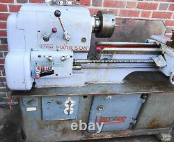 Harrison 12 inch Swing Metal Working Lathe with Gap Bed, 3 Phase