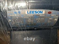 Leeson 2HP Electric Motor 1740rpm J145T 208-460v C145T17FB60B WHSE2.26a