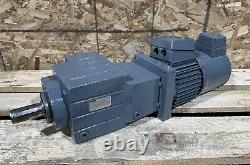 Lenze 3-Phase Electric Motor VERY SLOW 13RPM Gearbox Gear Reducer 267Nm 0.37kW