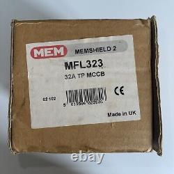 MEM 32 AMP 25kA TRIPLE POLE TP 3P THREE PHASE 32A MCCB MFL323 VAT INCLUDED