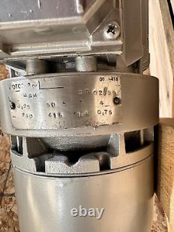 MGM 0.25kW 3-PH AC Electric Motor Bonfiglioli Gearbox 30RPM Gear Reducer MVF 49A