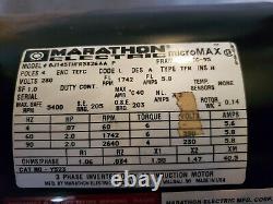 Marathon 2 HP 3 PH 1742 RPM TEFC Inverter Duty Electric Motor 145 TC-95 Frame