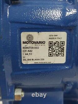 Motovario 0.25kW 3-Phase Electric Motor Gearbox Gear Reducer 23RPM Inline Gear