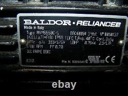 New Baldor 1 HP Ac Electric Motor D80c Frame 1700 RPM 333/575 V Tefc Mvm5550c-5