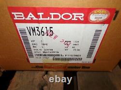 New Baldor 5 HP Ac Electric Motor 184c Frame 1725 RPM 230/460 Vac Tefc 3 Phase