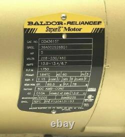 New Baldor Cem3615t Super-e Electric Motor 5-hp 1750-rpm 208/230/460-v 3-ph