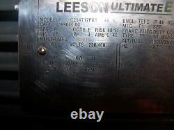 New Leeson 15 HP Ac Electric Motor 254tc Frame 230/460 Vac 1770 RPM Tefc