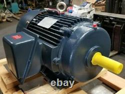 New Leeson 20 HP Electric Ac Motor 230/460 Vac 256t Frame 1768 RPM 3 Phase