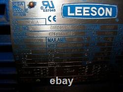 New Leeson 7.5 HP Ac Electric Motor 213t Frame 208-230/460 Vac 3510 RPM Tefc