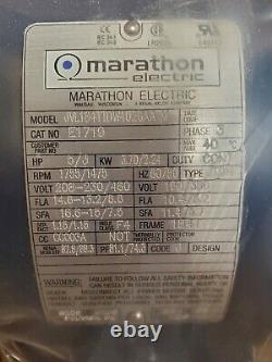 New Marathon 5 HP Electric Ac Motor 208-230/460 Vac 1755 RPM 184t Frame 3 Ø