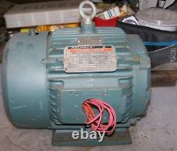 New Reliance 3 HP Electric Ac Motor 460 Vac 1740 RPM 182t Frame 3 Phase