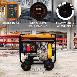 Portable Diesel Generator Open Frame ATS Electric Start 5kVA Three Phase 10HP