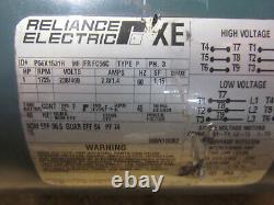 RELIANCE ELECTRIC MOTOR 1 HP 3PH, BOSTON GEAR REDUCER CAT # F71810SVB5G, 10 to 1