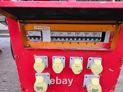 Red 10 KVA 3 Three phase 400 110 volt Electrical Site Transformer £150+vat TR8